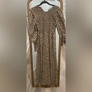 Floral long sleeve maxi dress